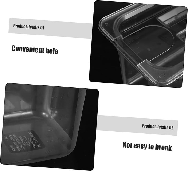 Sturdy Sous Vide Container Slow Cooker Storage Box Easy Clean Practical - Image 3